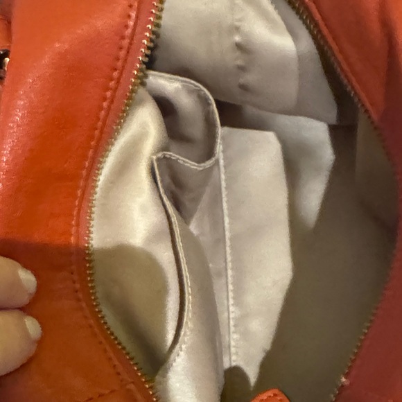 Vintage Coach Vibrant Orange Leather Satchel - Picture 3 of 5